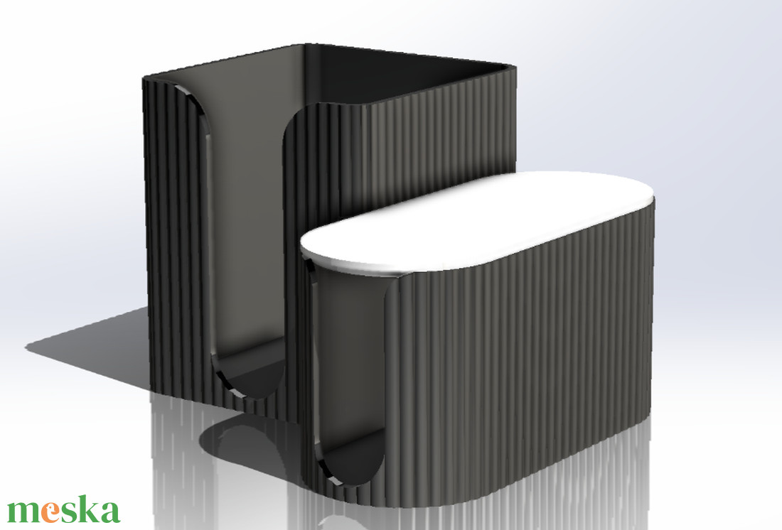 3D nyomtatott fürdőszobai tároló - szépségápolás - intim higiénia - tisztasági betét - Meska.hu
