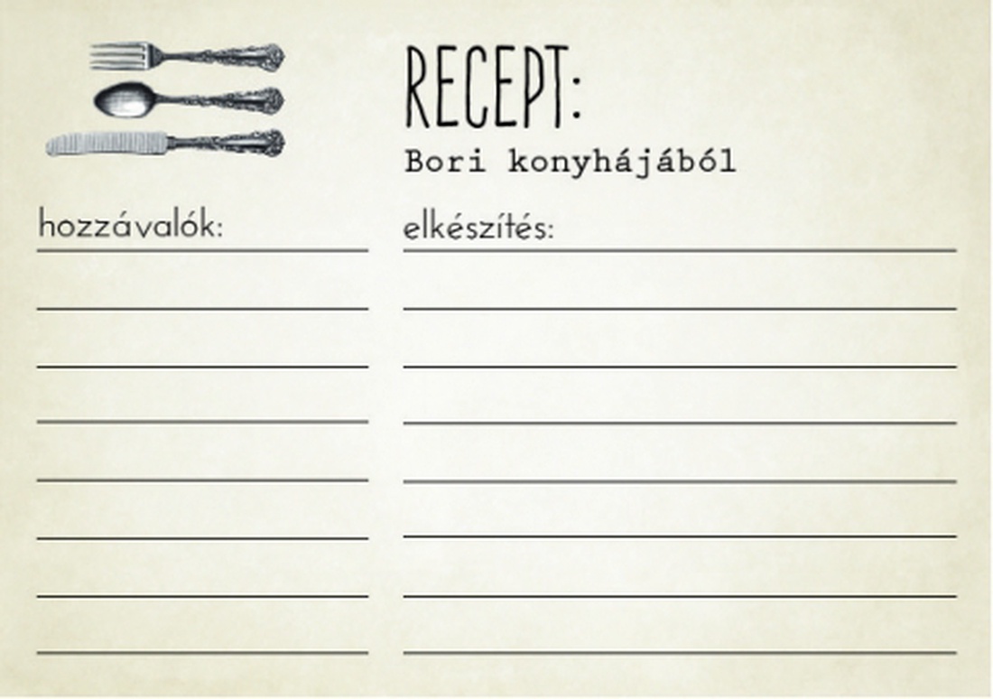 Névre szóló ajándék recept lap (4db) - - Meska.hu Névre szóló ajándék recept lap (4db) - - Meska.hu