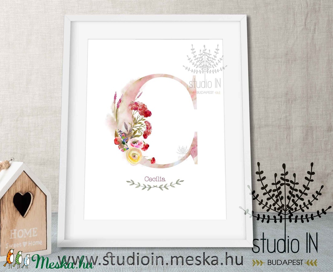 MONOGRAM FALIKÉP, Babaszoba dekoráció, -C- betű - - Meska.hu MONOGRAM FALIKÉP, Babaszoba dekoráció, -C- betű - - Meska.hu