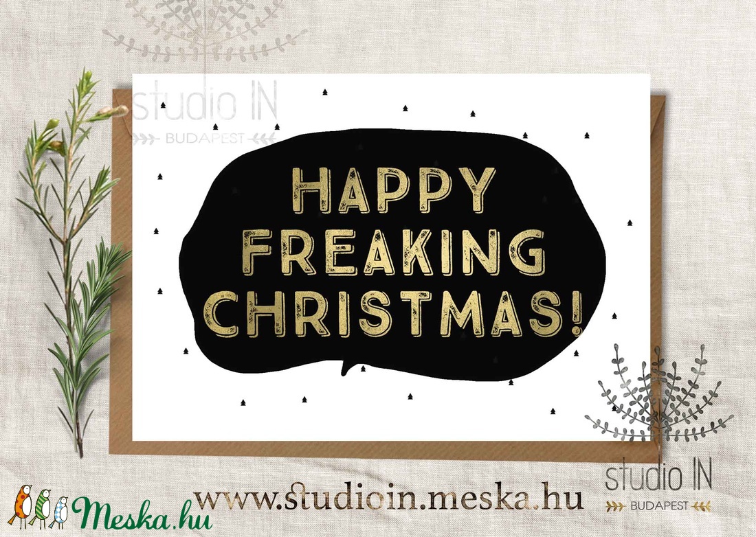 Vicces karácsonyi képeslap, vicces karácsony, vicces karácsonyi üdvözlő lap -  - Meska.hu