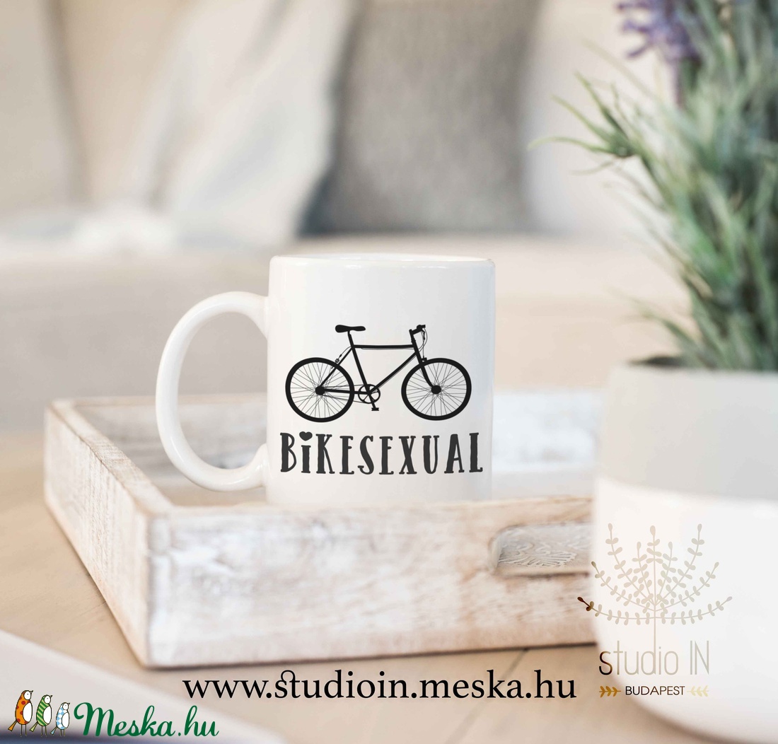 Biciklis bögre, vicces bringás bögre, kerékpáros bögre,  -  - Meska.hu