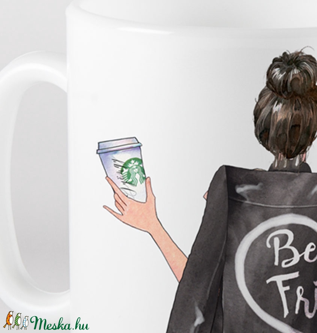 Barátság bögre, trendi bögre, legjobb barát bögre, bff, névreszóló bögre -  - Meska.hu