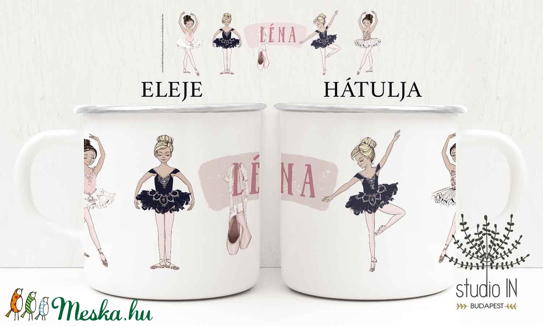 Bádog bögre, retro bögre, zománc bögre, névre szóló bádog bögre, anyák napja, anya, ajándék bögre -  - Meska.hu