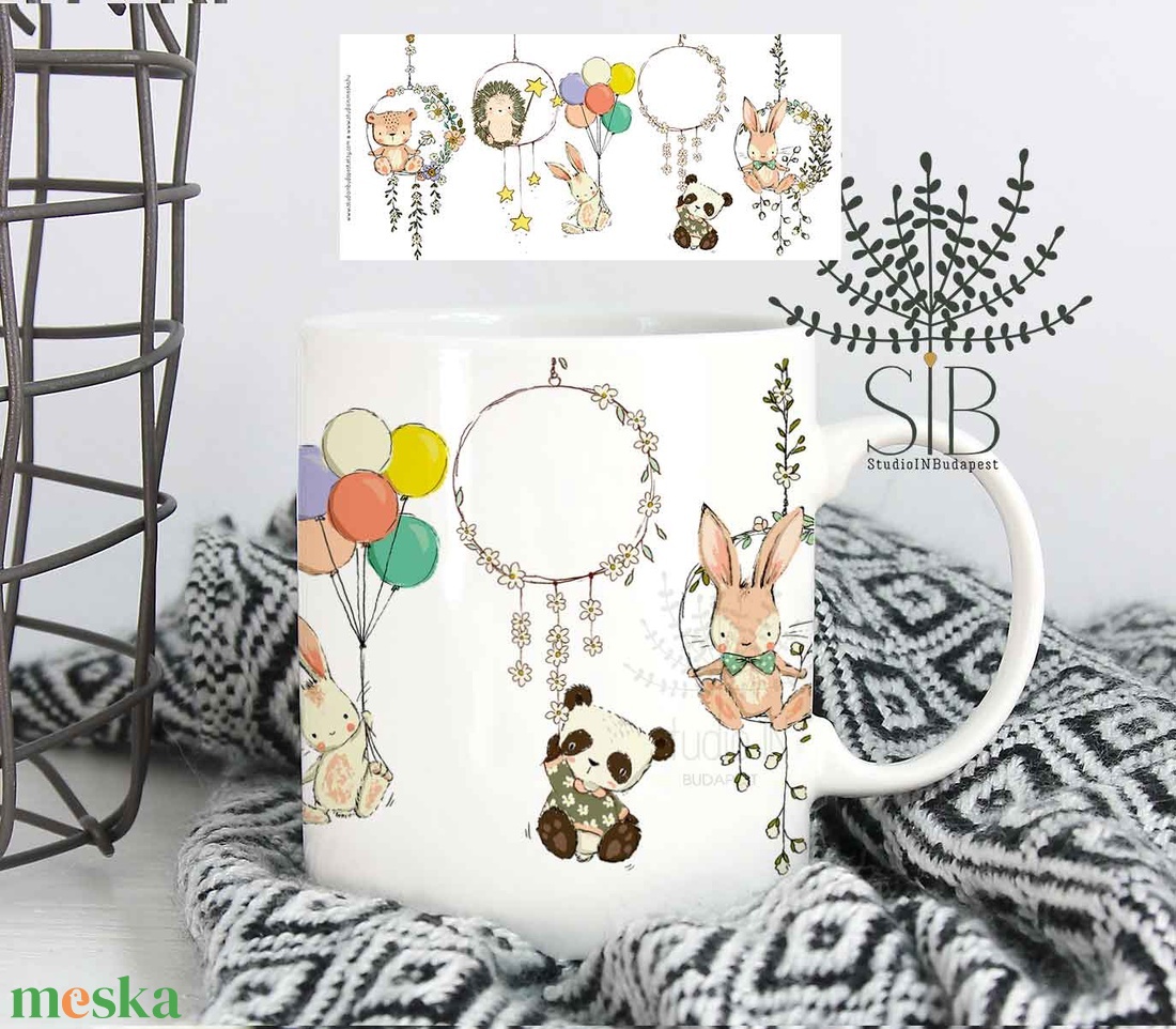 Állatos kerámia bögre Nyuszis Bögre Macis bögre Sünis bögre Panda - otthon & életmód - konyhafelszerelés, tálalás - tálalás - bögre & csésze - Meska.hu