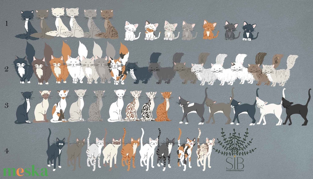 Macskás névre szóló zománcozott fém bögre - otthon & életmód - konyhafelszerelés, tálalás - tálalás - bögre & csésze - Meska.hu