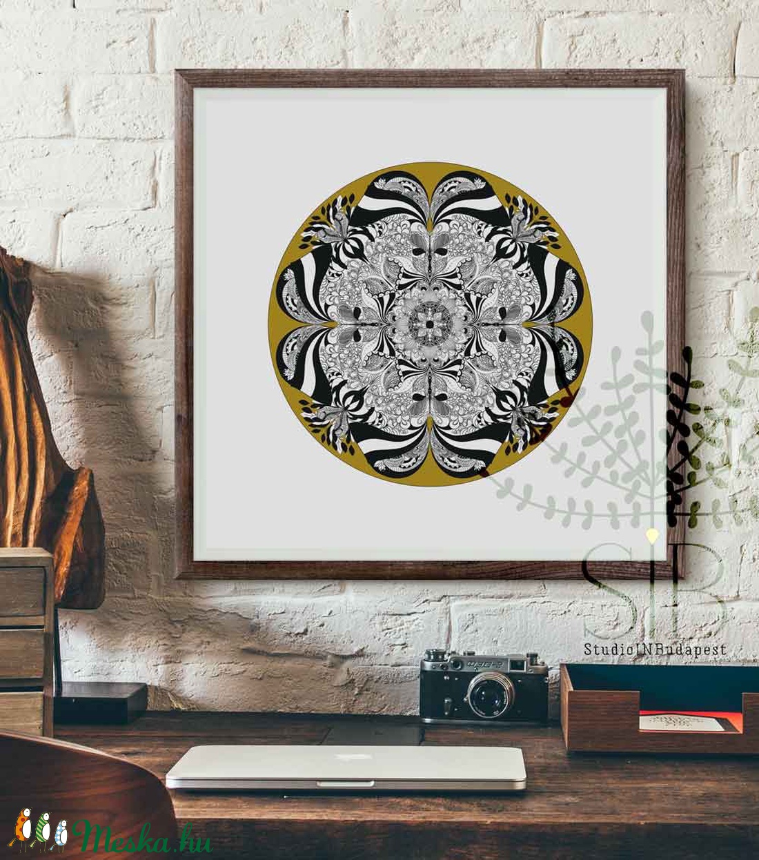 Mandala, Doodle mandala, Zentangle, Mandala rajz, Mandala print -  - Meska.hu