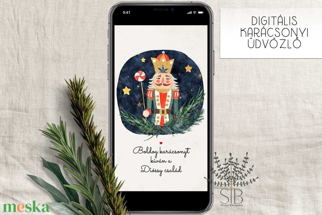 Karácsonyi üdvözlő, diótörős e-card, letölthető, digitális karácsonyi üdvözlő, érintésmentes karácsonyi lap - karácsony - karácsonyi ajándékozás - karácsonyi képeslap, üdvözlőlap, ajándékkísérő - Meska.hu Karácsonyi üdvözlő, diótörős e-card, letölthető, digitális karácsonyi üdvözlő, érintésmentes karácsonyi lap - karácsony - karácsonyi ajándékozás - karácsonyi képeslap, üdvözlőlap, ajándékkísérő - Meska.hu
