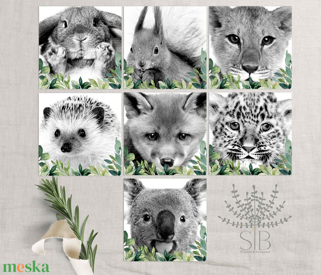 Állatkölykök gyerekszobai falikép fekete-fehér print - otthon & életmód - babaszoba, gyerekszoba - babaszoba kép - Meska.hu Állatkölykök gyerekszobai falikép fekete-fehér print - otthon & életmód - babaszoba, gyerekszoba - babaszoba kép - Meska.hu