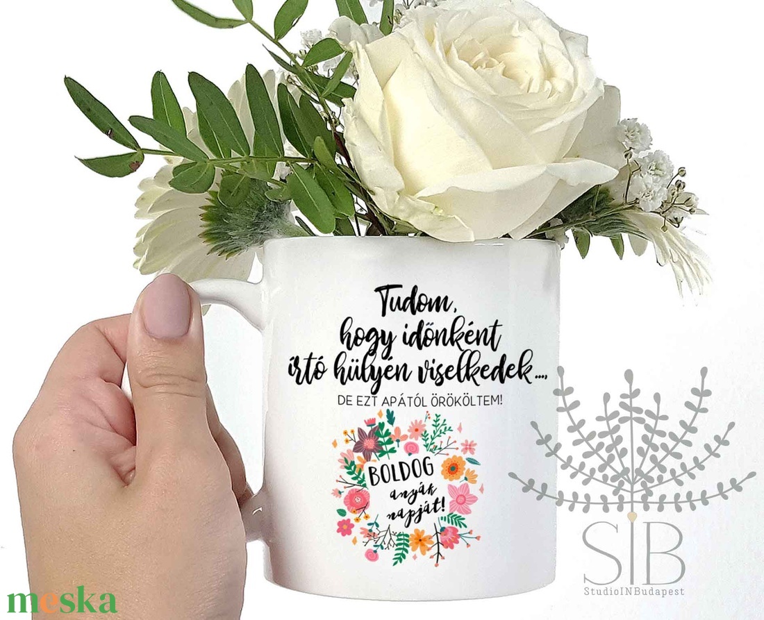 Anyák napi vicces bögre - otthon & életmód - konyhafelszerelés, tálalás - tálalás - bögre & csésze - Meska.hu