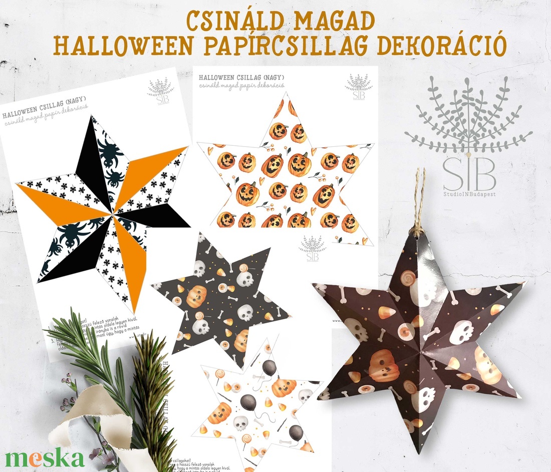 Halloween mintás csináld magad letölthető papírcsillag dekoráció DIY - diy (csináld magad) - szabásminta, útmutató - Meska.hu Halloween mintás csináld magad letölthető papírcsillag dekoráció DIY - diy (csináld magad) - szabásminta, útmutató - Meska.hu