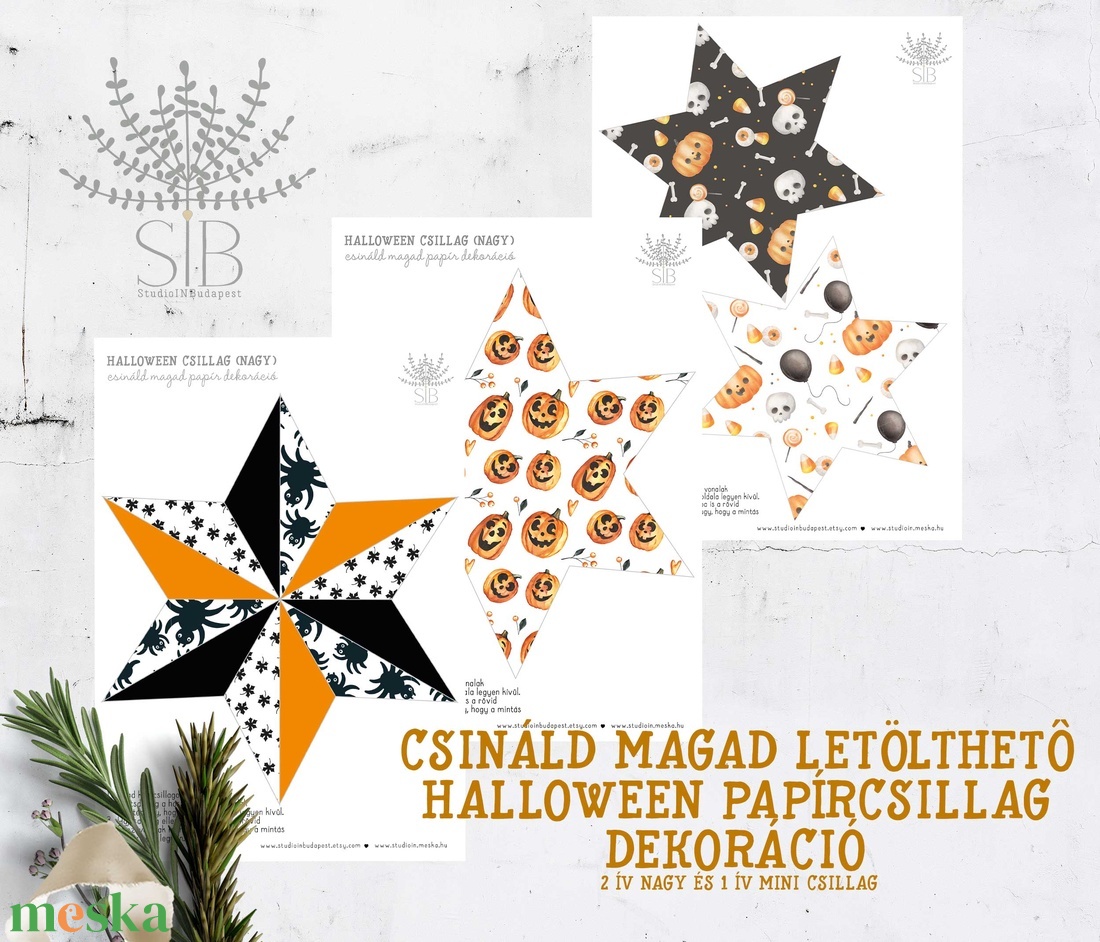 Halloween mintás csináld magad letölthető papírcsillag dekoráció DIY - diy (csináld magad) - szabásminta, útmutató - Meska.hu Halloween mintás csináld magad letölthető papírcsillag dekoráció DIY - diy (csináld magad) - szabásminta, útmutató - Meska.hu