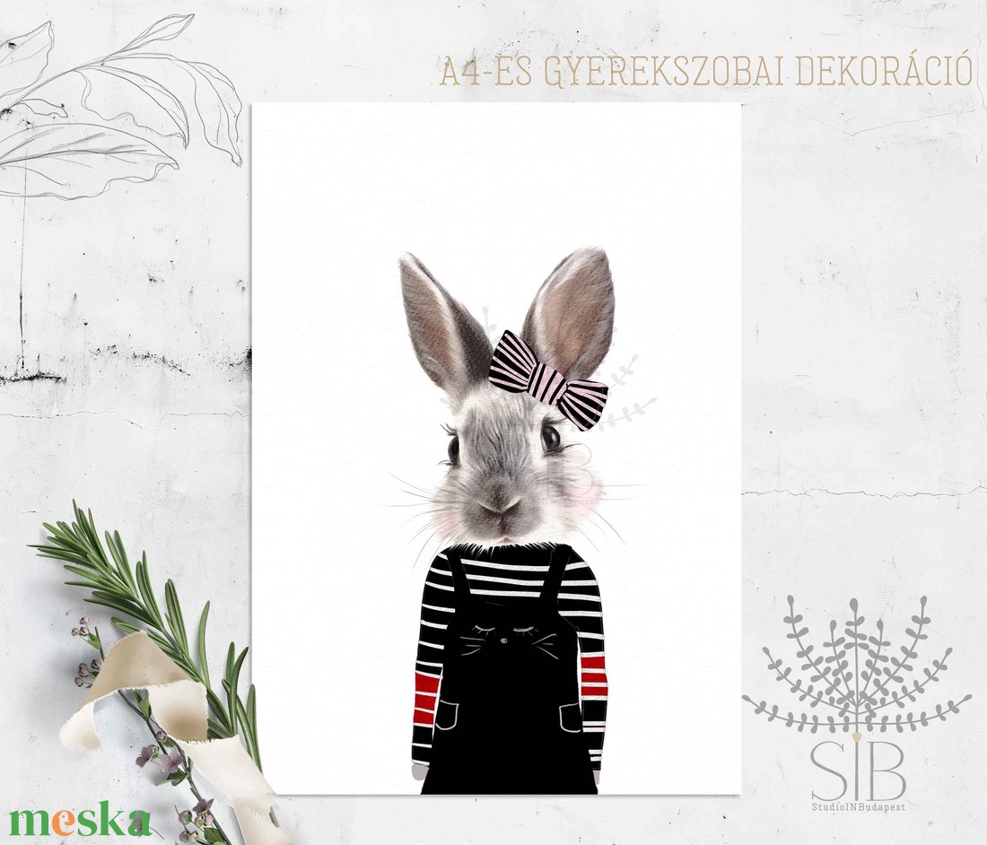 Nyuszis A4-es Falikép gyerekszobai poszter dekoráció - otthon & életmód - babaszoba, gyerekszoba - babaszoba kép - Meska.hu Nyuszis A4-es Falikép gyerekszobai poszter dekoráció - otthon & életmód - babaszoba, gyerekszoba - babaszoba kép - Meska.hu