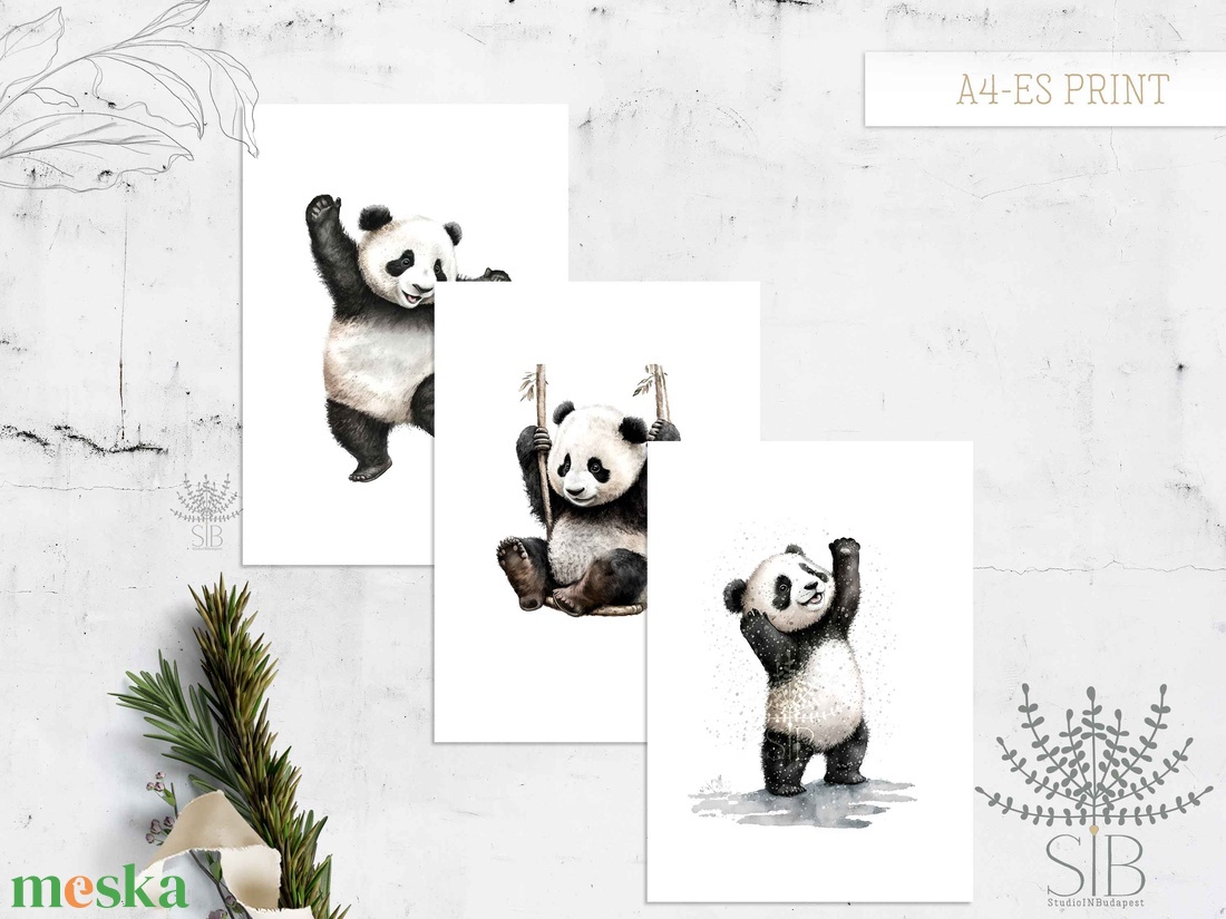 Panda kölykök, 3db-os A4-es falikép gyerekszobába - otthon & életmód - babaszoba, gyerekszoba - babaszoba kép - Meska.hu Panda kölykök, 3db-os A4-es falikép gyerekszobába - otthon & életmód - babaszoba, gyerekszoba - babaszoba kép - Meska.hu