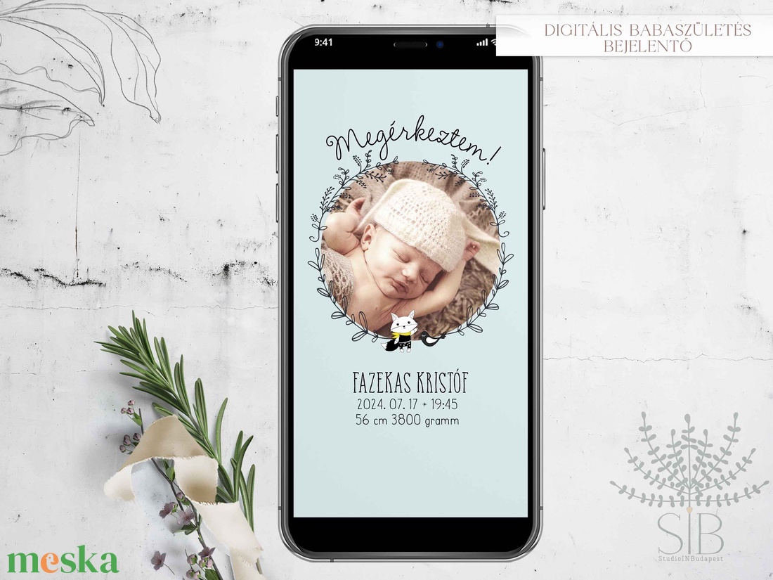 Digitális, telefonon küldhető babafotós megérkeztem, születési értesítő - művészet - grafika & illusztráció - digitális - Meska.hu Digitális, telefonon küldhető babafotós megérkeztem, születési értesítő - művészet - grafika & illusztráció - digitális - Meska.hu