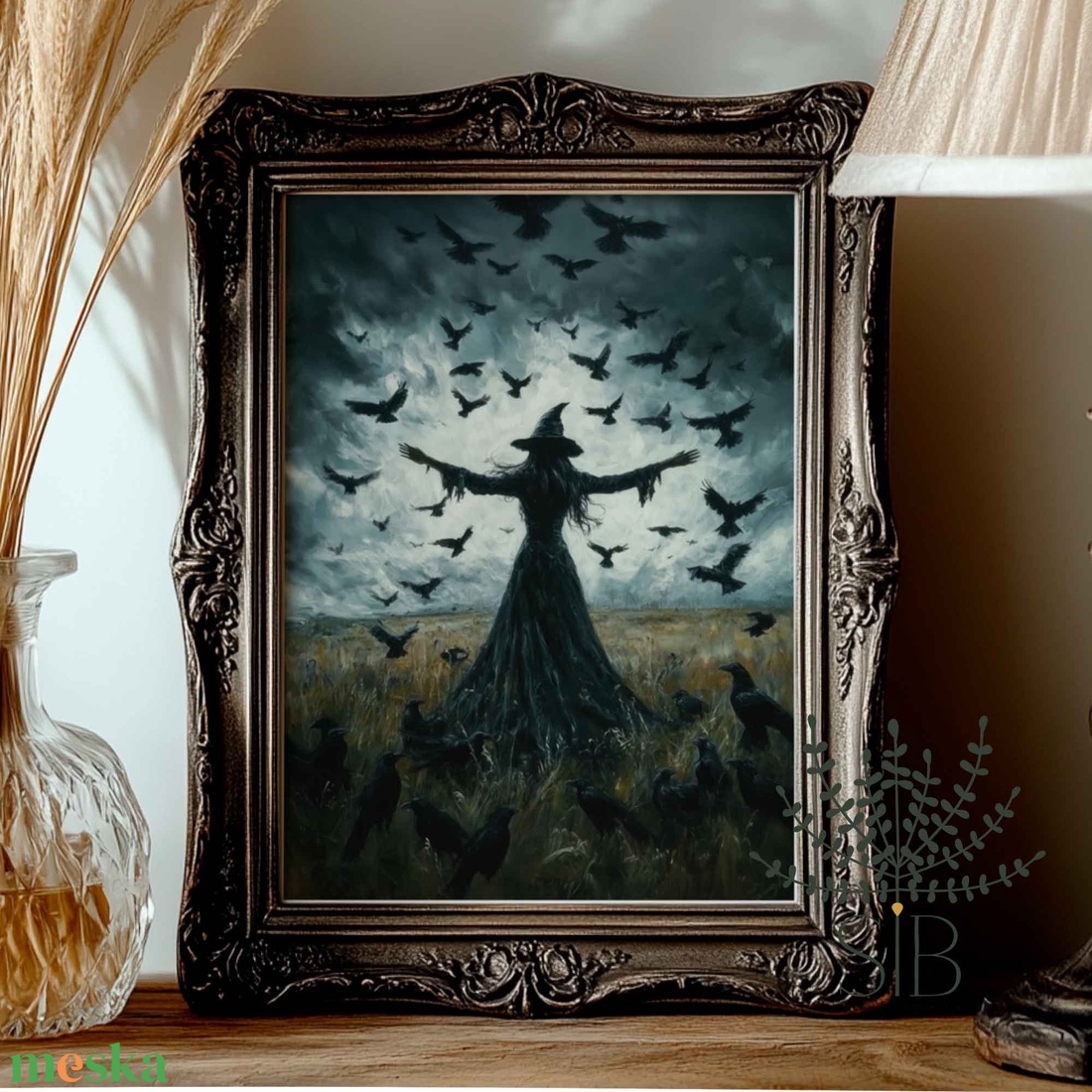 Halloween boszorkány holló vintage stílusú Letölthető, nyomtatható falikép dekoráció - otthon & életmód - dekoráció - halloween - halloweeni dekoráció - Meska.hu Halloween boszorkány holló vintage stílusú Letölthető, nyomtatható falikép dekoráció - otthon & életmód - dekoráció - halloween - halloweeni dekoráció - Meska.hu