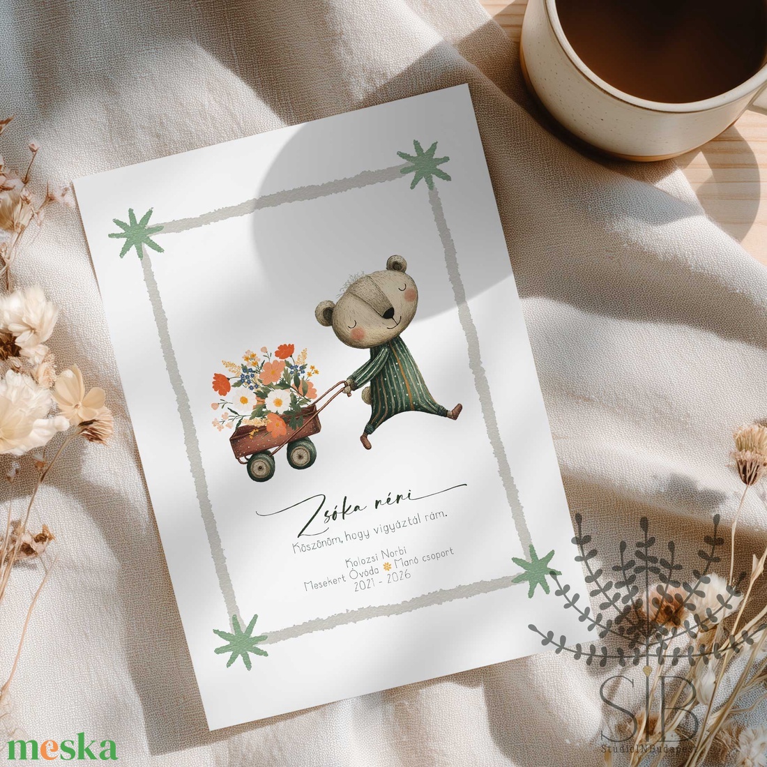 Köszönőajándék óvó néniknek, dadusoknak, ovis ballagási búcsúajándék, ajándékkísérő - otthon & életmód - papír, írószer - ajándékozás kellékei - képeslap, üdvözlőlap - Meska.hu