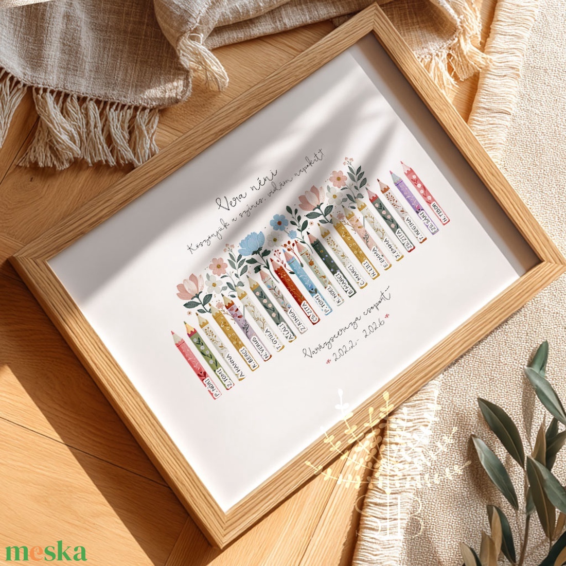 Pedagógus csoport ajándék tabló óvoda bölcsőde iskolai ballagásra tanár ajándék - otthon & életmód - dekoráció - kép & falikép - poszter - Meska.hu