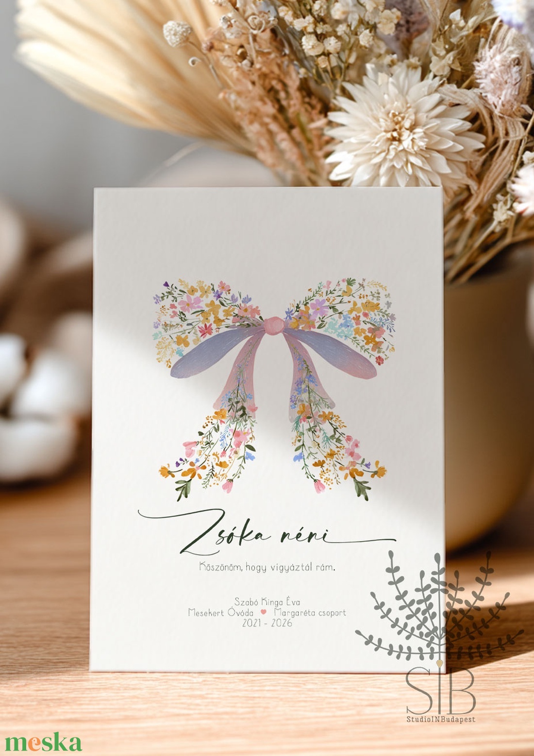 Köszönő képeslap tanároknak, óvódai ballagási képeslap ovónőknek, dadusoknak - otthon & életmód - papír, írószer - ajándékozás kellékei - képeslap, üdvözlőlap - Meska.hu