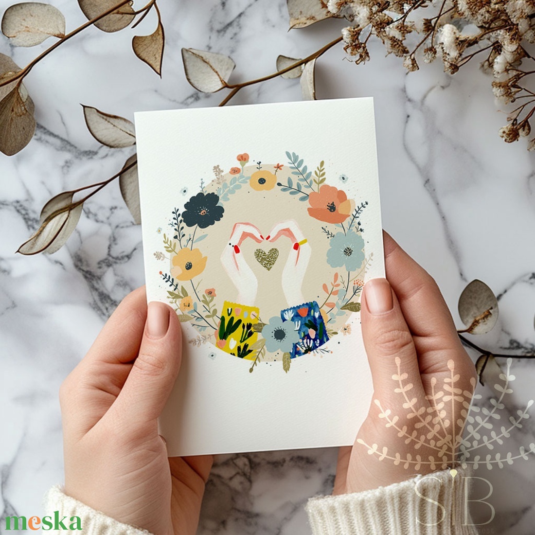 Köszönő kártya, köszönöm képeslap - otthon & életmód - papír, írószer - ajándékozás kellékei - képeslap, üdvözlőlap - Meska.hu