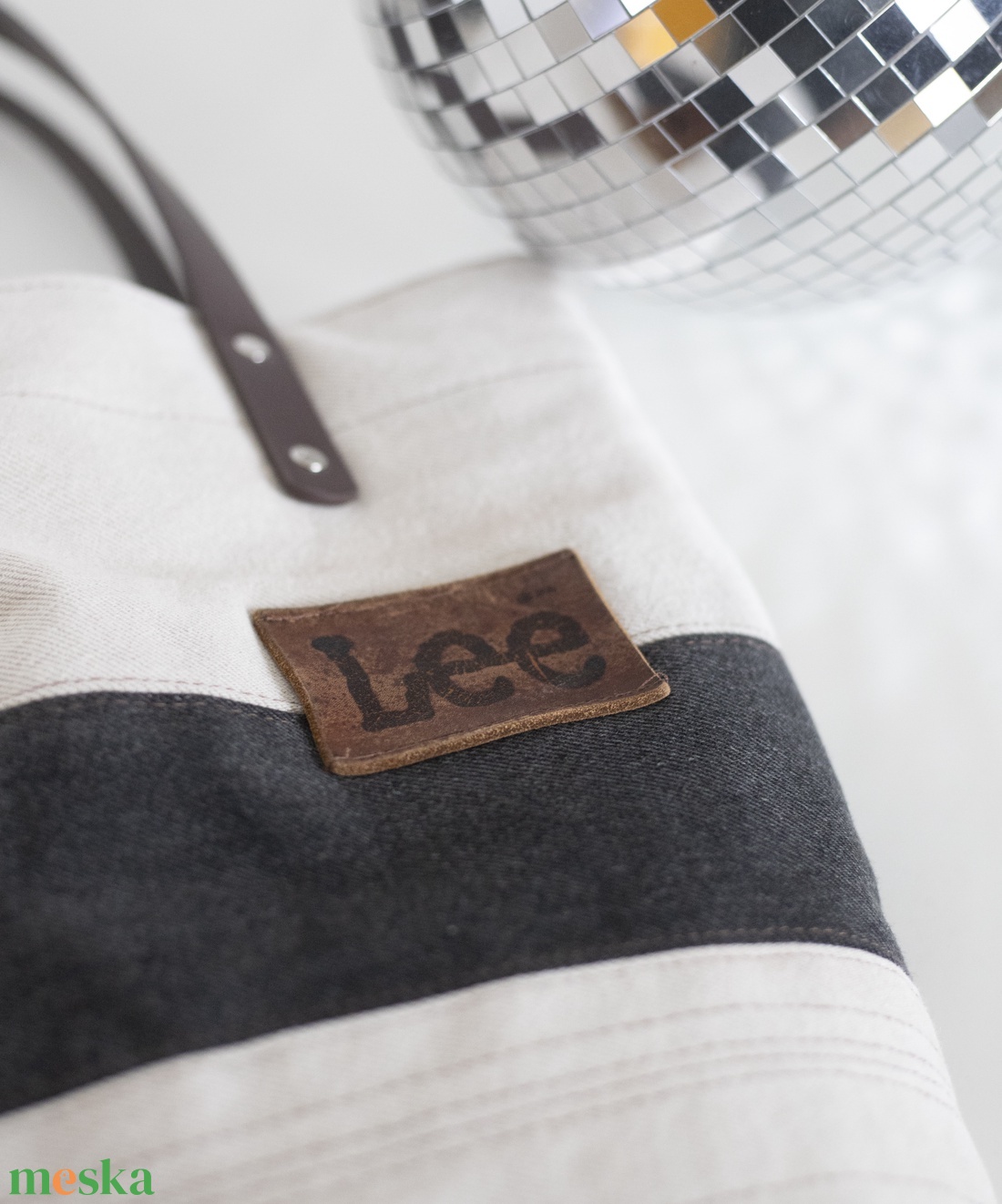 Denim táska  - táska & tok - kézitáska & válltáska - nagy pakolós táska - Meska.hu