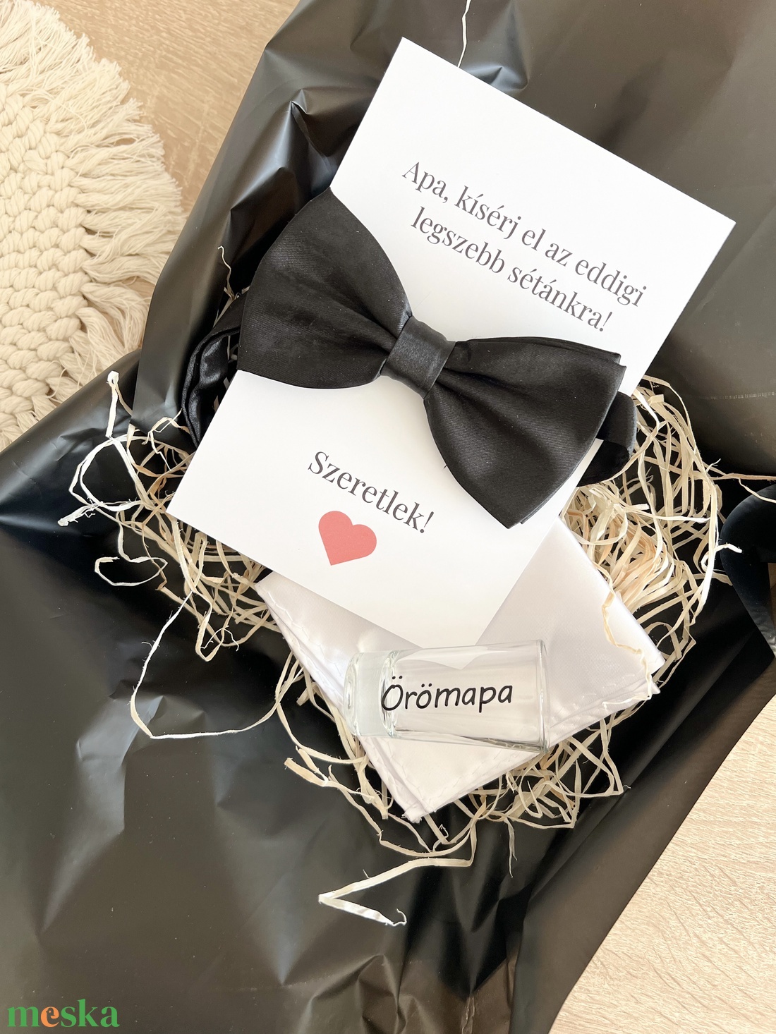 Örömapa ajándék box  - esküvő - kiegészítők - nyakkendő - Meska.hu