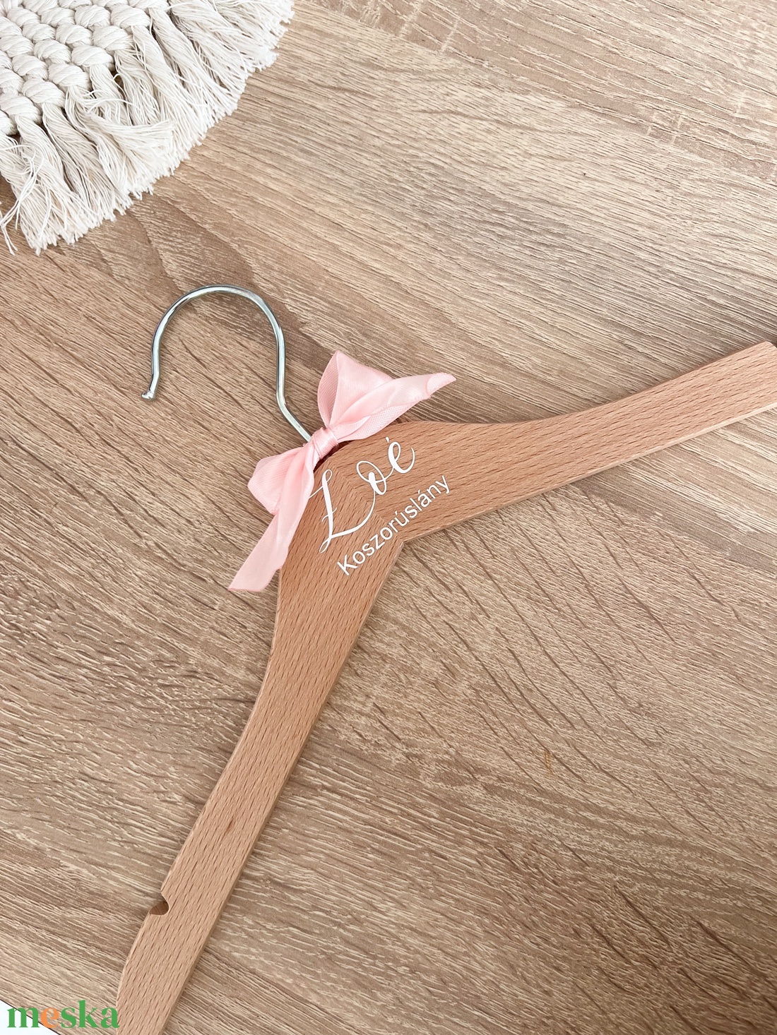 Kislány koszorúslány vállfa - esküvő - ruha - vállfa - Meska.hu