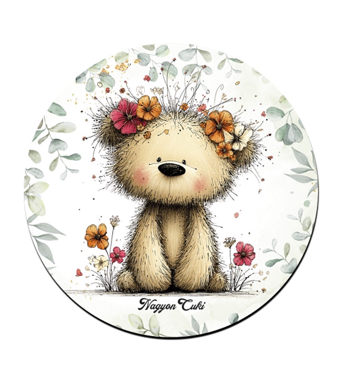 A legcukibb tavaszi macika mintás pohár alátét -  - Meska.hu