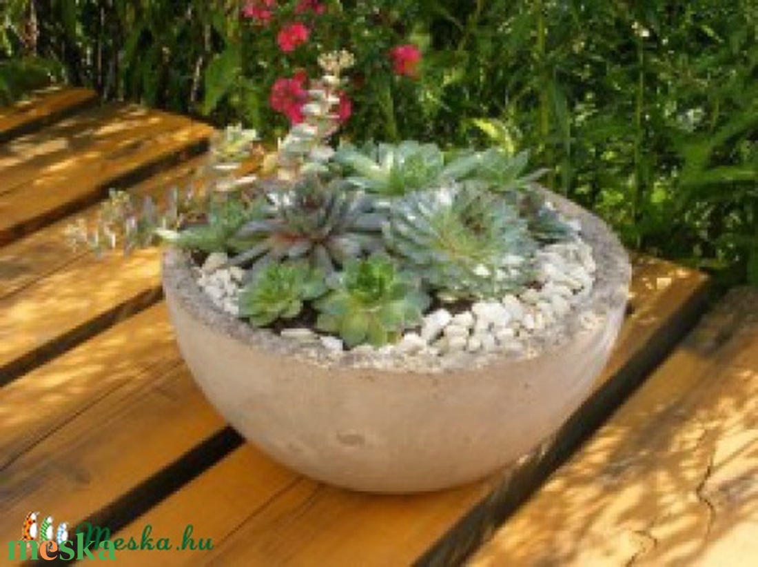 Kövirózsa tál -  - Meska.hu
