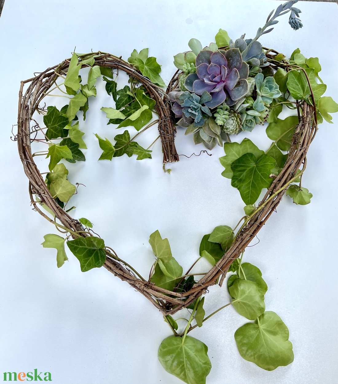 Szív formájú  autódísz - esküvő - dekoráció - Meska.hu