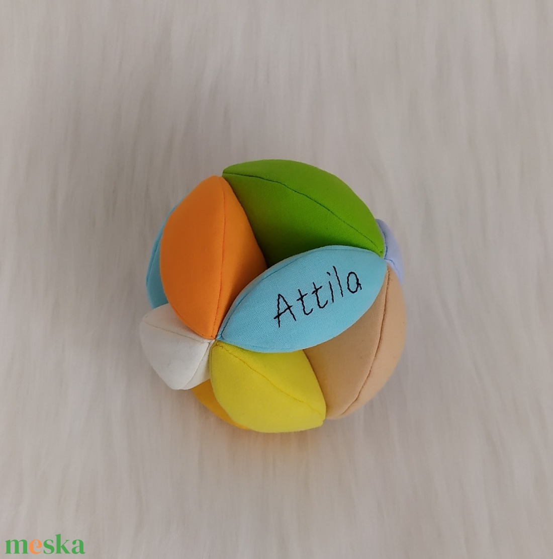 Névre szóló babalabda (12 cm átmérőjű) - Attila - játék & sport - 3 éves kor alattiaknak - babalabda - Meska.hu Névre szóló babalabda (12 cm átmérőjű) - Attila - játék & sport - 3 éves kor alattiaknak - babalabda - Meska.hu