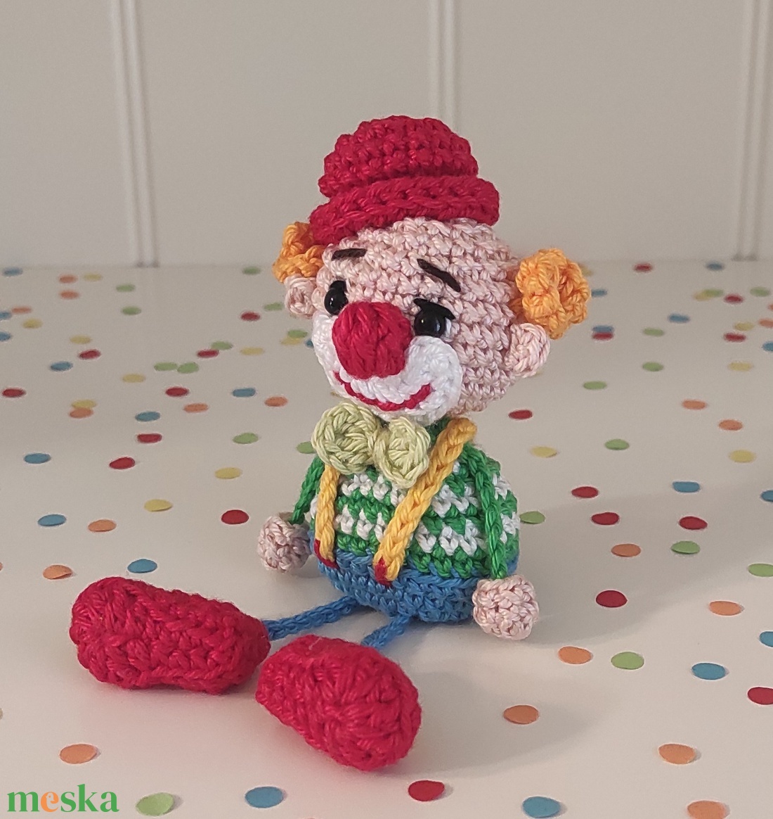 Késztermék! Amigurumi Frici a bohóc ujjbáb - játék & sport - bábok - ujjbáb - Meska.hu Késztermék! Amigurumi Frici a bohóc ujjbáb - játék & sport - bábok - ujjbáb - Meska.hu