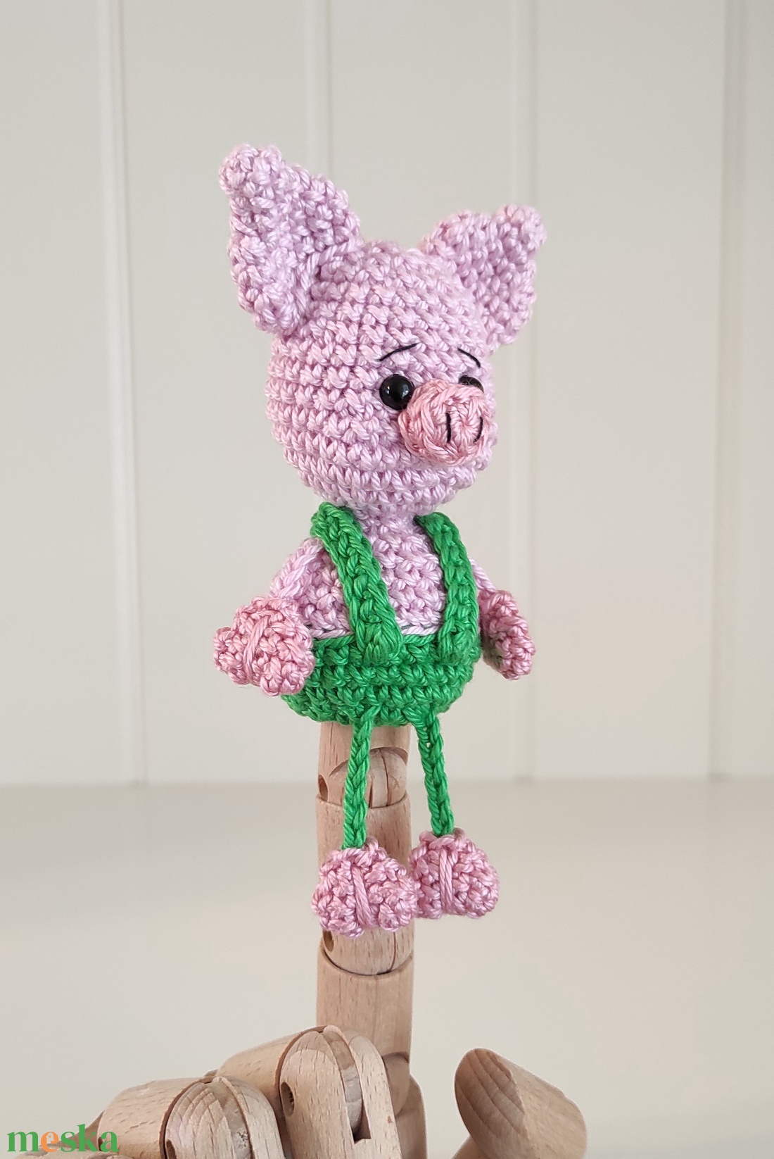 KÉSZLETEN! Késztermék! Amigurumi ujjbáb - Misi a kismalac (zöld) - játék & sport - bábok - ujjbáb - Meska.hu KÉSZLETEN! Késztermék! Amigurumi ujjbáb - Misi a kismalac (zöld) - játék & sport - bábok - ujjbáb - Meska.hu