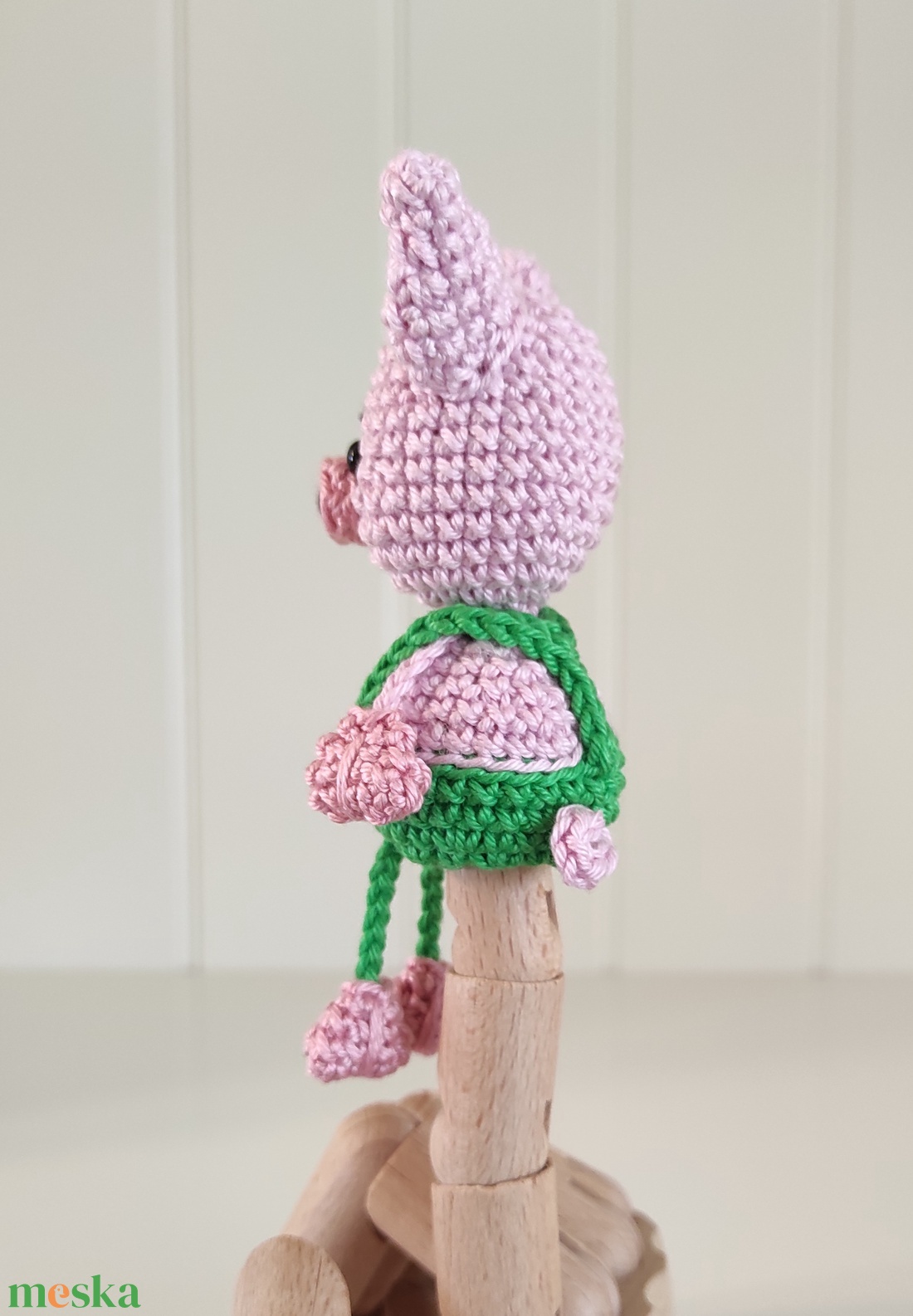 KÉSZLETEN! Késztermék! Amigurumi ujjbáb - Misi a kismalac (zöld) - játék & sport - bábok - ujjbáb - Meska.hu KÉSZLETEN! Késztermék! Amigurumi ujjbáb - Misi a kismalac (zöld) - játék & sport - bábok - ujjbáb - Meska.hu