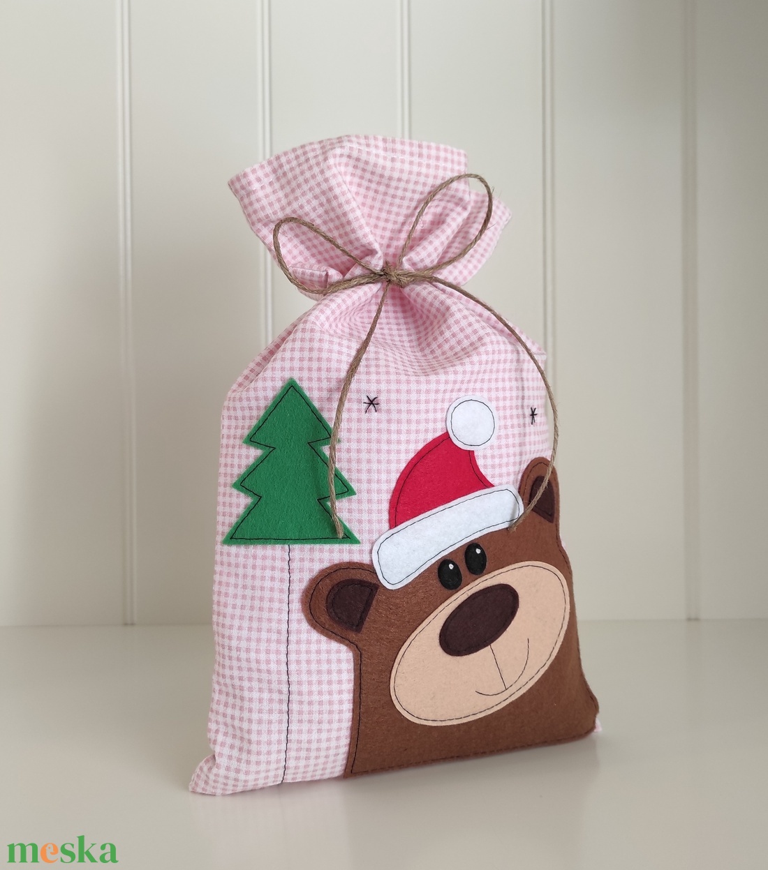 Macis zsák - karácsony - mikulás - mikulás zsák - Meska.hu