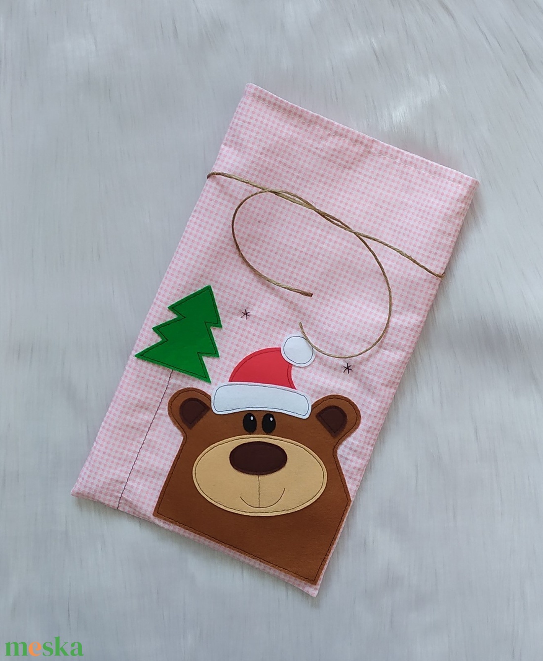 Macis zsák - karácsony - mikulás - mikulás zsák - Meska.hu