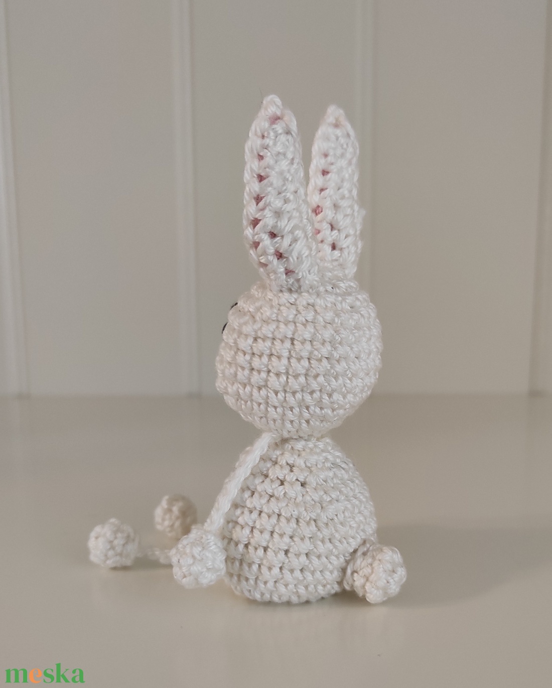 KÉSZLETEN! Késztermék! Amigurumi ujjbáb - Bella a nyuszi - játék & sport - bábok - ujjbáb - Meska.hu