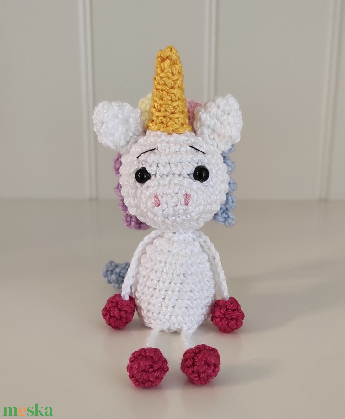 KÉSZLETEN! Késztermék! Lili az unikornis - ujjbáb - játék & sport - bábok - ujjbáb - Meska.hu