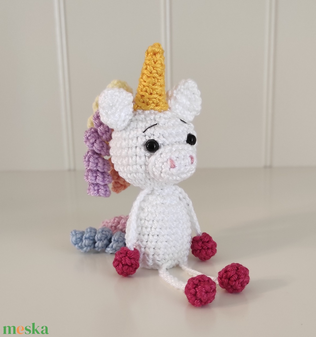 KÉSZLETEN! Késztermék! Lili az unikornis - ujjbáb - játék & sport - bábok - ujjbáb - Meska.hu