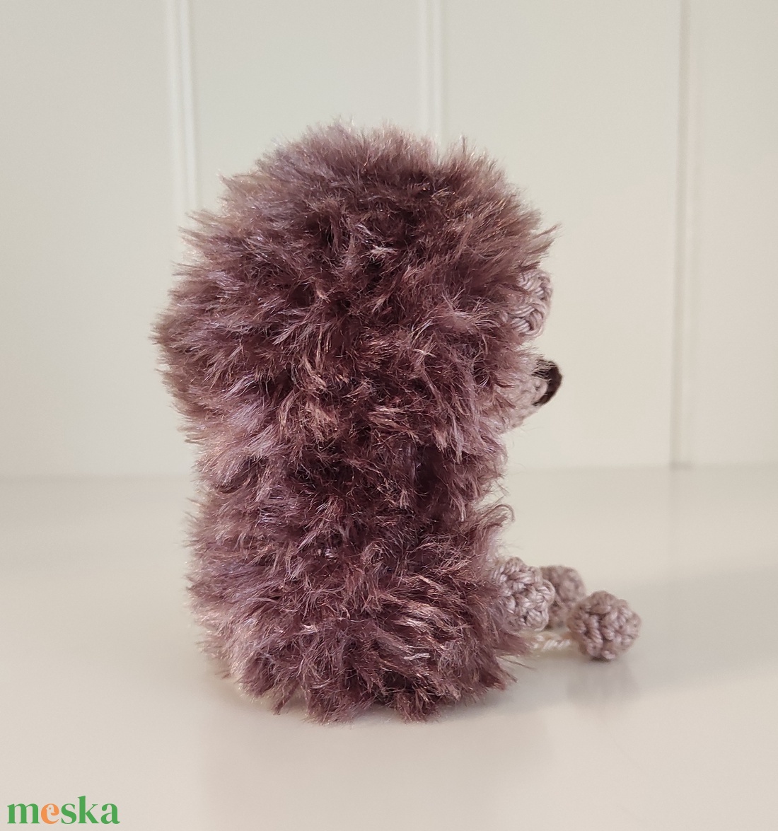 KÉSZLETEN!  Késztermék! Amigurumi ujjbáb - Guszti a kis süni - játék & sport - bábok - ujjbáb - Meska.hu