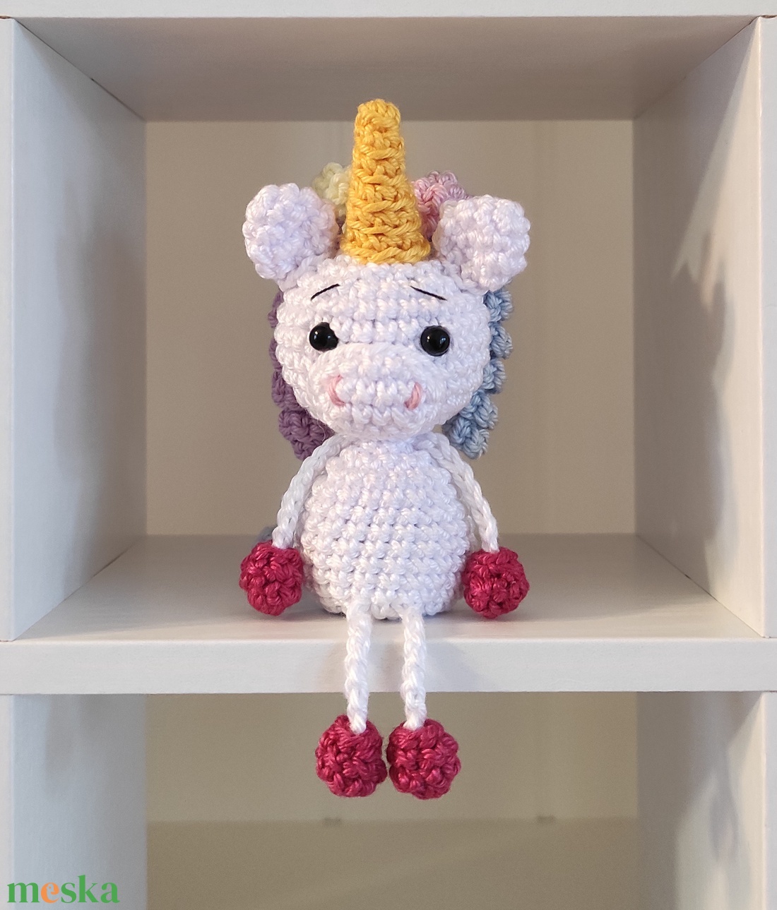 KÉSZLETEN!  Késztermék! Lili az unikornis - ujjbáb - játék & sport - bábok - ujjbáb - Meska.hu