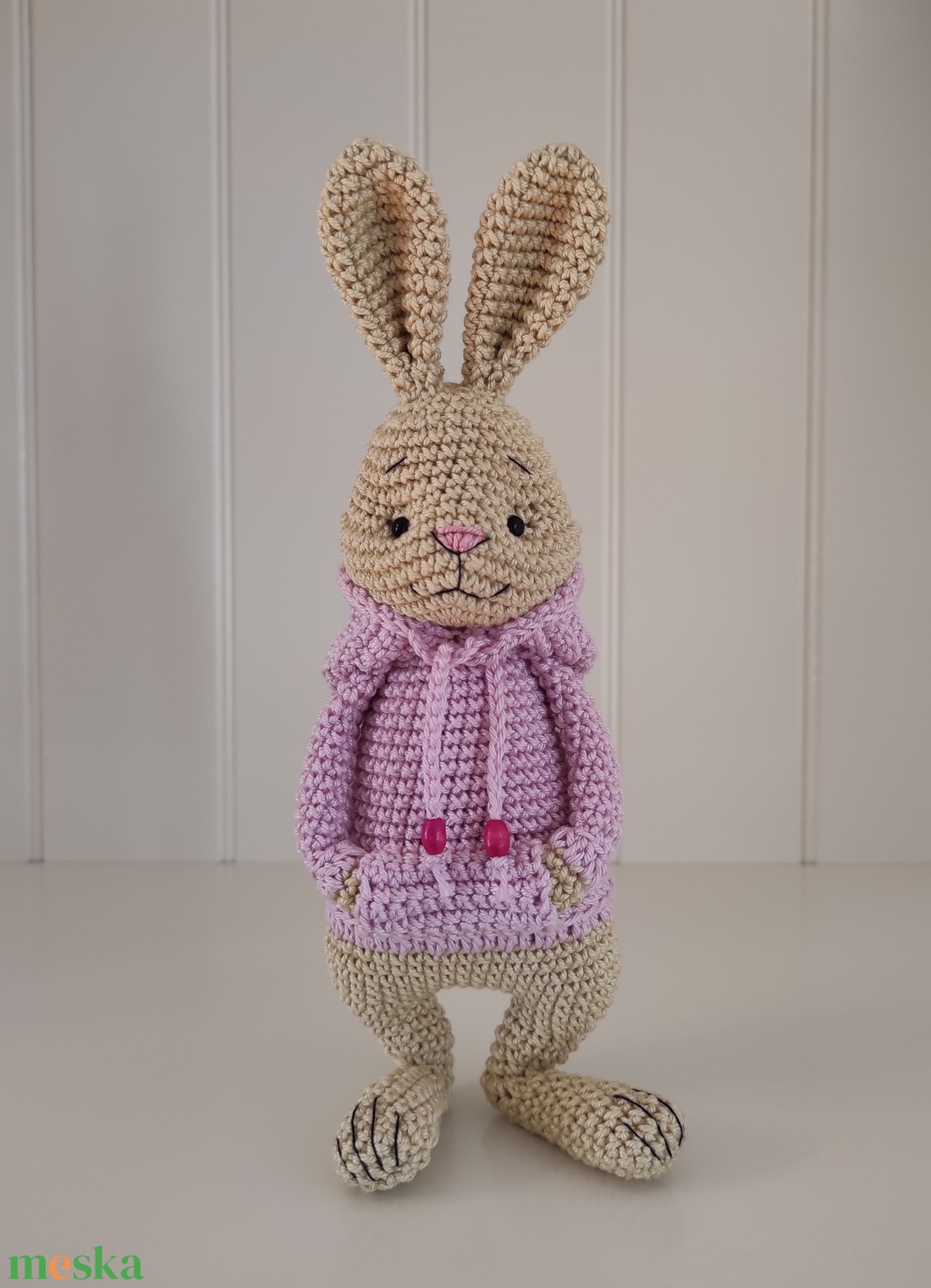 Nyuszi kapucnis pulcsiban... - játék & sport - plüssállat & játékfigura - nyuszi - Meska.hu