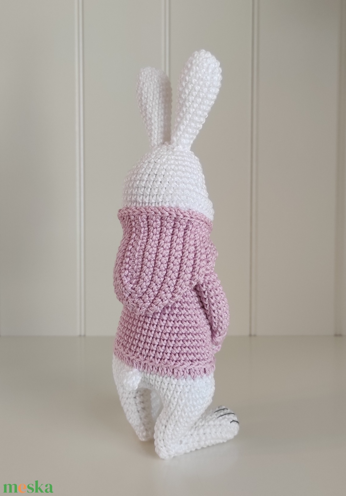 KÉSZLETEN!  Nyuszi kapucnis pulcsiban... - játék & sport - plüssállat & játékfigura - nyuszi - Meska.hu