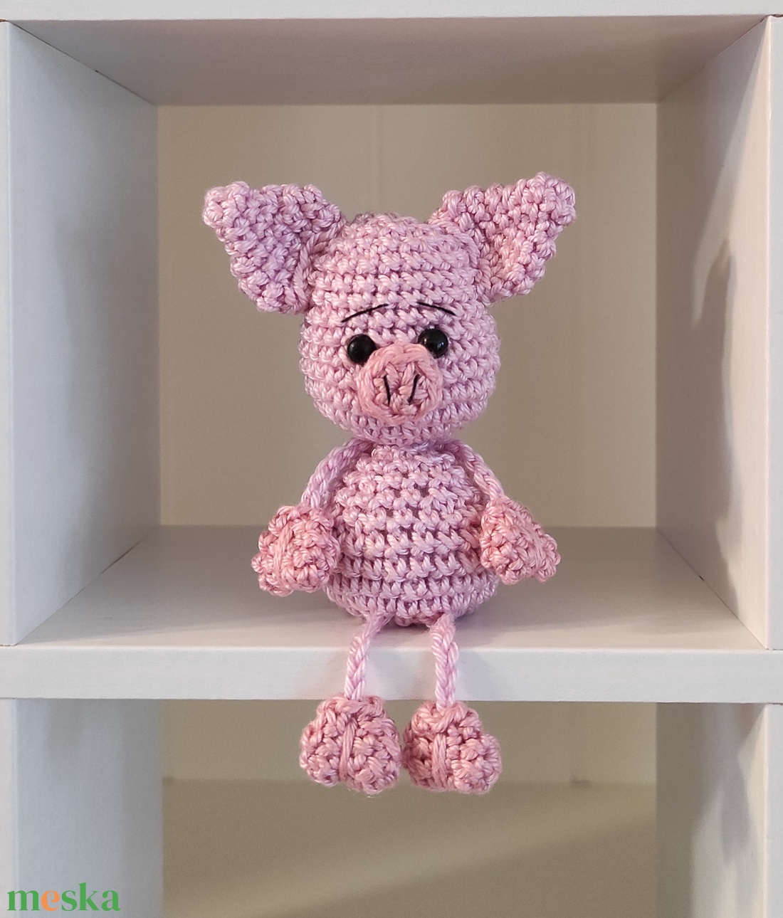 RENDELHETŐ!  Amigurumi ujjbáb - Kismalac - játék & sport - bábok - ujjbáb - Meska.hu