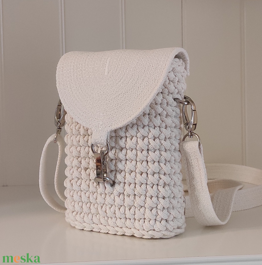 KÉSZLETEN!  Mini crossbody... - táska & tok - kézitáska & válltáska - vállon átvethető táska - Meska.hu