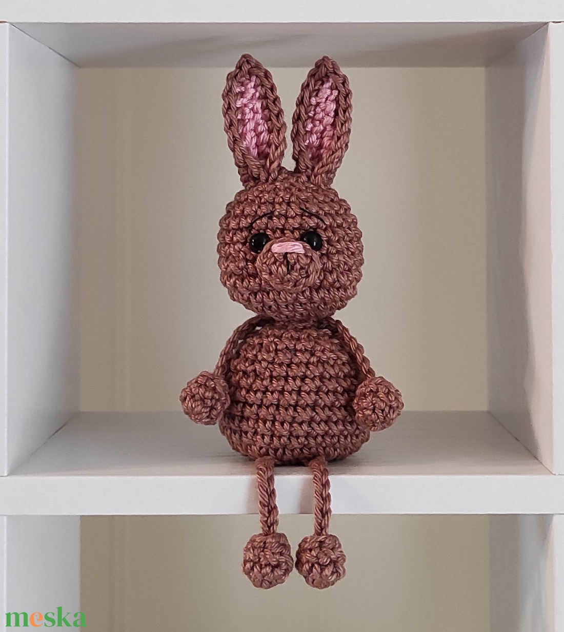 KÉSZLETEN!  Késztermék! Amigurumi ujjbáb - Nyuszi - játék & sport - bábok - ujjbáb - Meska.hu