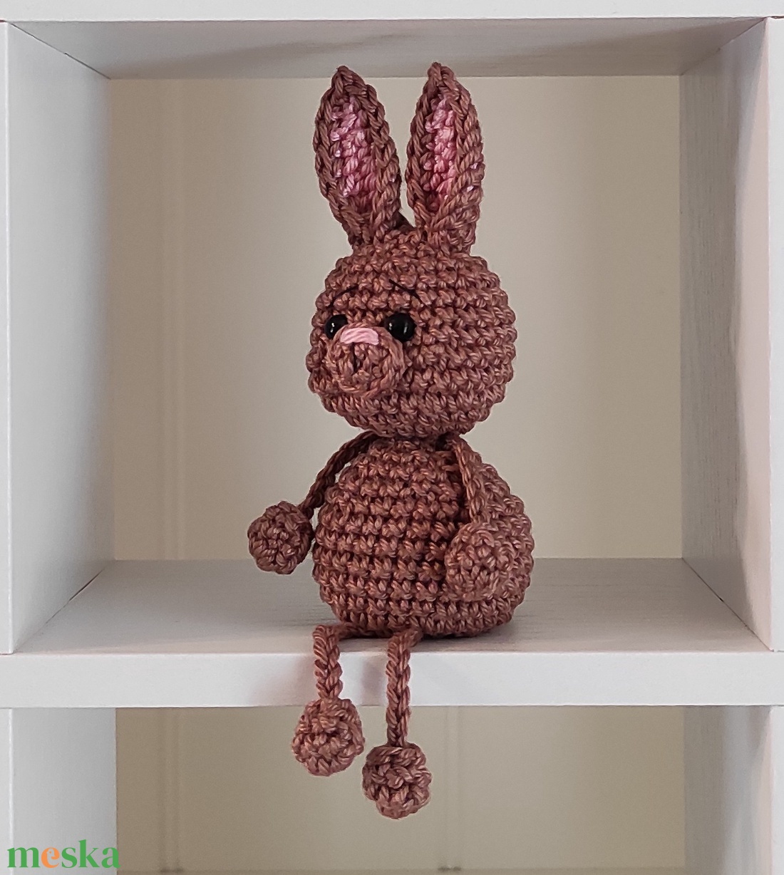 KÉSZLETEN!  Késztermék! Amigurumi ujjbáb - Nyuszi - játék & sport - bábok - ujjbáb - Meska.hu