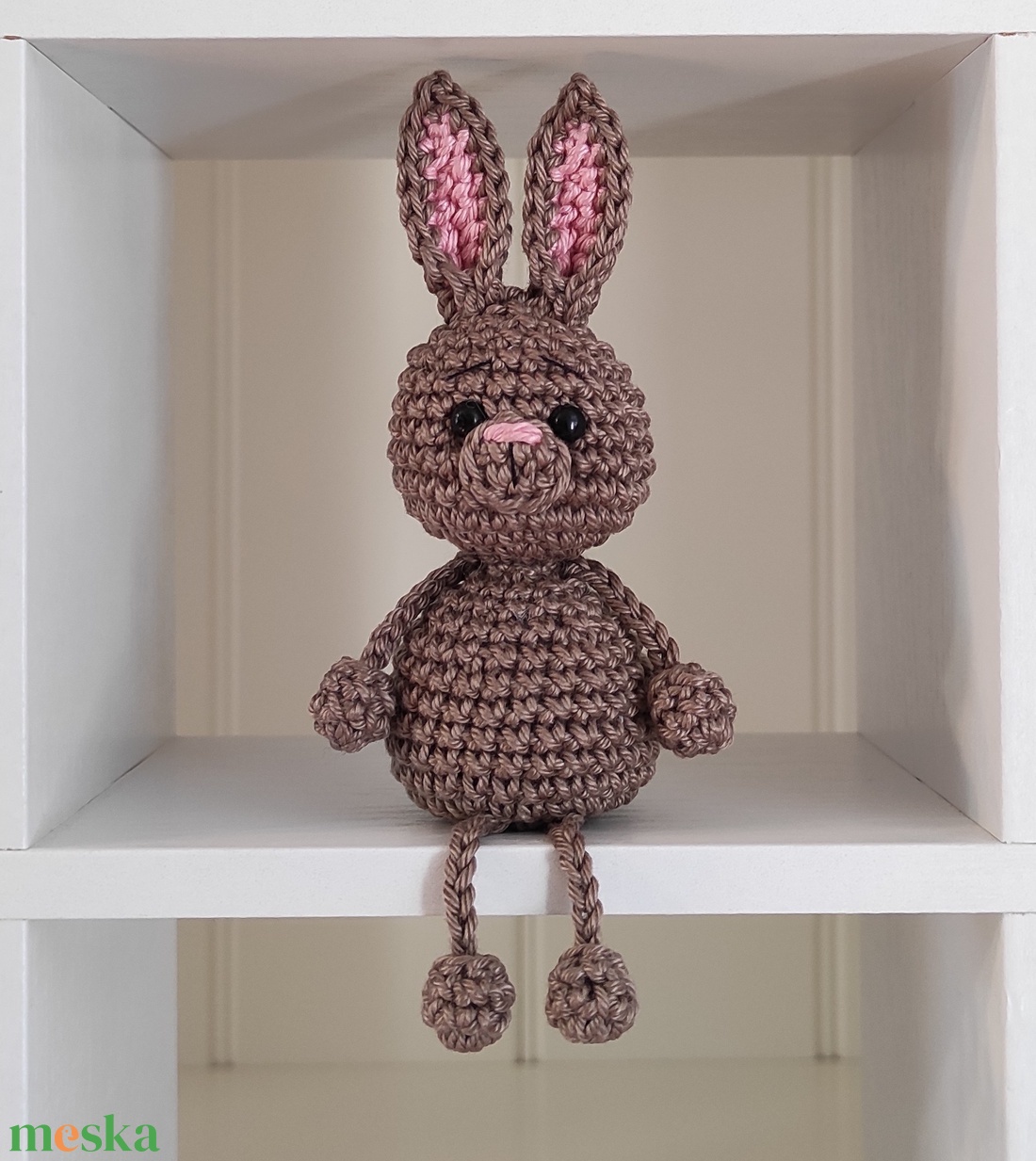 KÉSZLETEN!  Késztermék! Amigurumi ujjbáb - Nyuszi - játék & sport - bábok - ujjbáb - Meska.hu