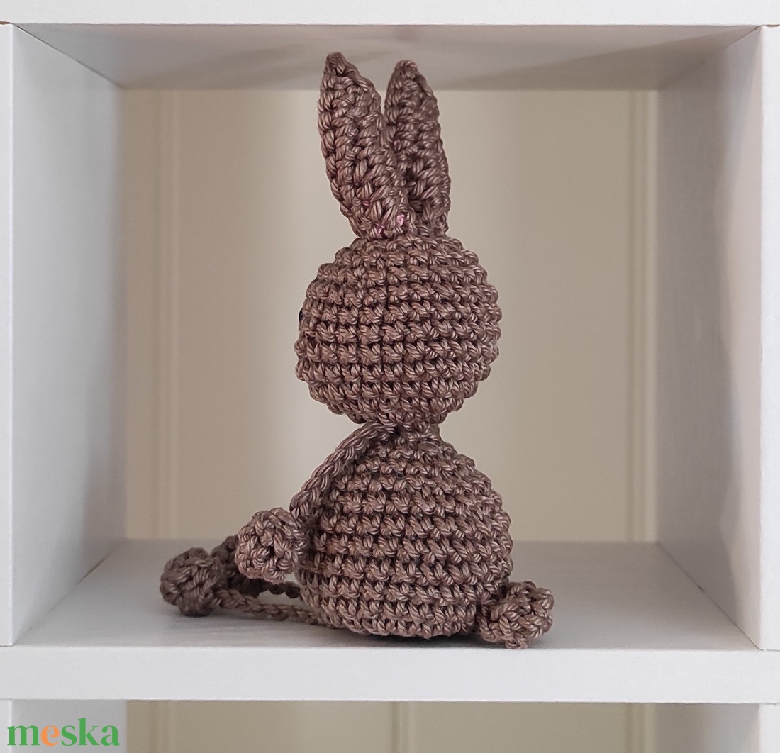 KÉSZLETEN!  Késztermék! Amigurumi ujjbáb - Nyuszi - játék & sport - bábok - ujjbáb - Meska.hu