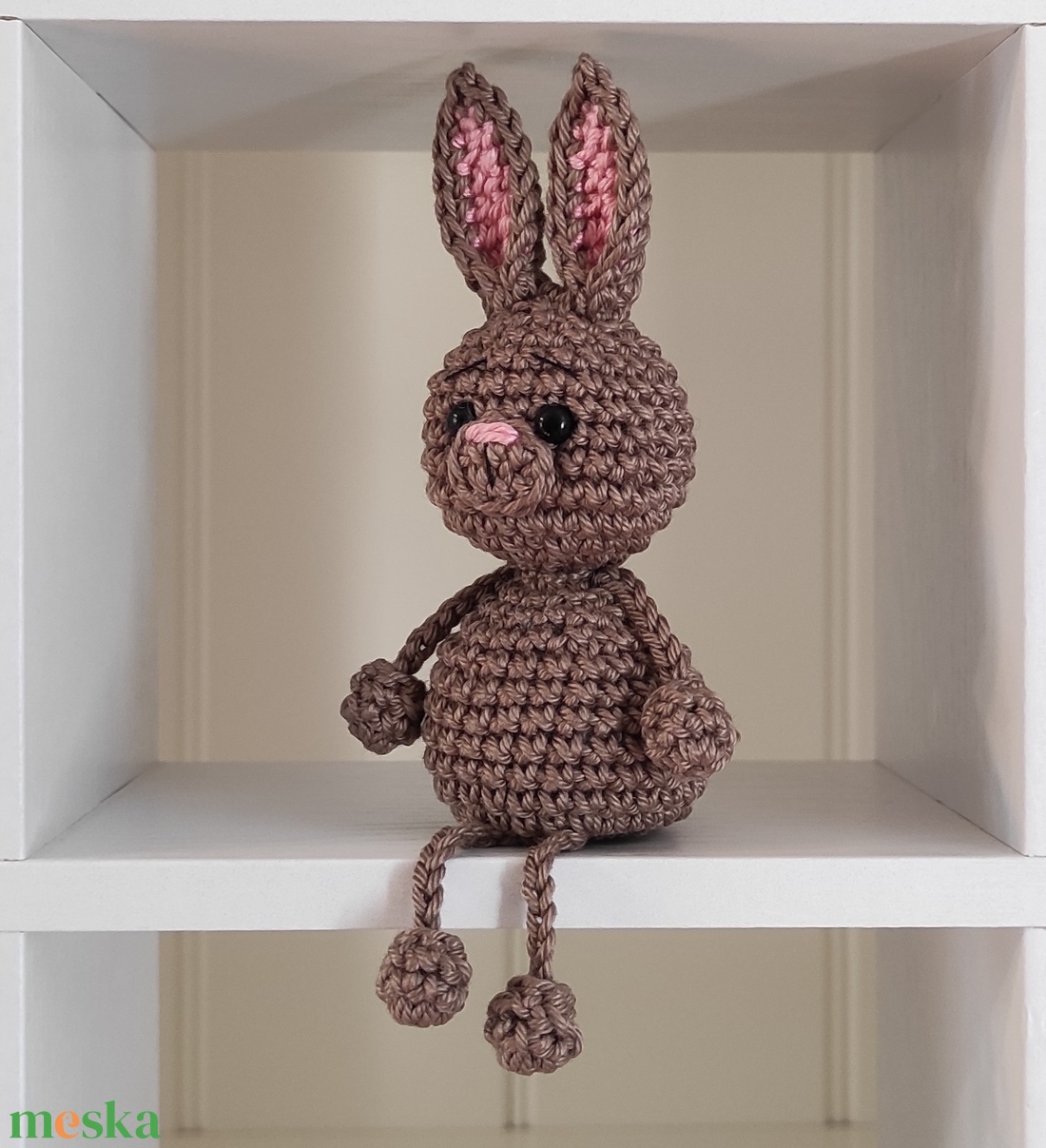 KÉSZLETEN!  Késztermék! Amigurumi ujjbáb - Nyuszi - játék & sport - bábok - ujjbáb - Meska.hu
