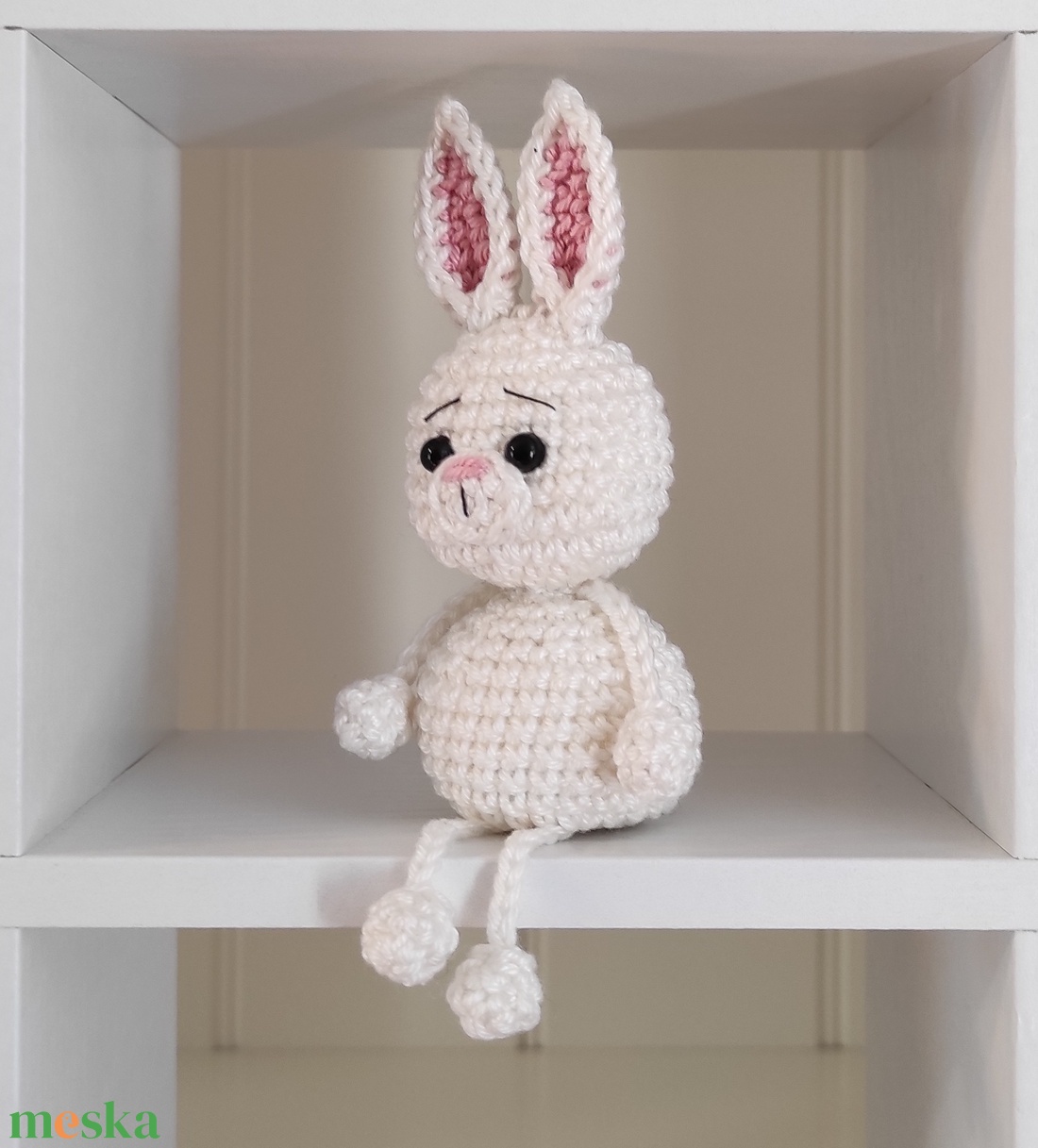 KÉSZLETEN!  Késztermék! Amigurumi ujjbáb - Nyuszi - játék & sport - bábok - ujjbáb - Meska.hu